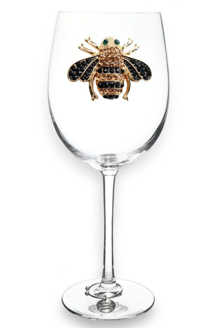 BEE STEMMED WINE GLASS