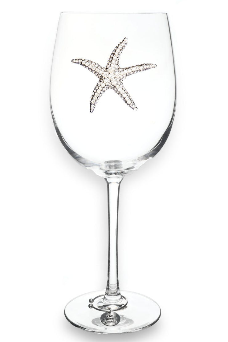 STARFISH STEMMED WINE  GLASS