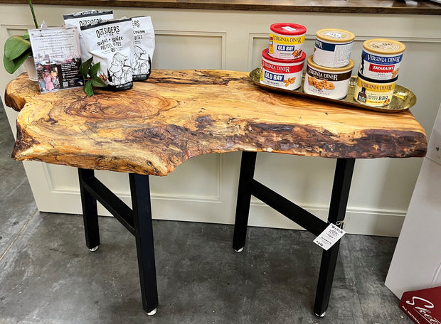SPALTED PECAN HAND MADE SOFA TABLE
