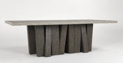 94" CONCRETE LAMINATE TOP DINING TABLE