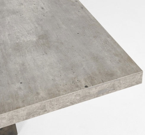 94" CONCRETE LAMINATE TOP DINING TABLE