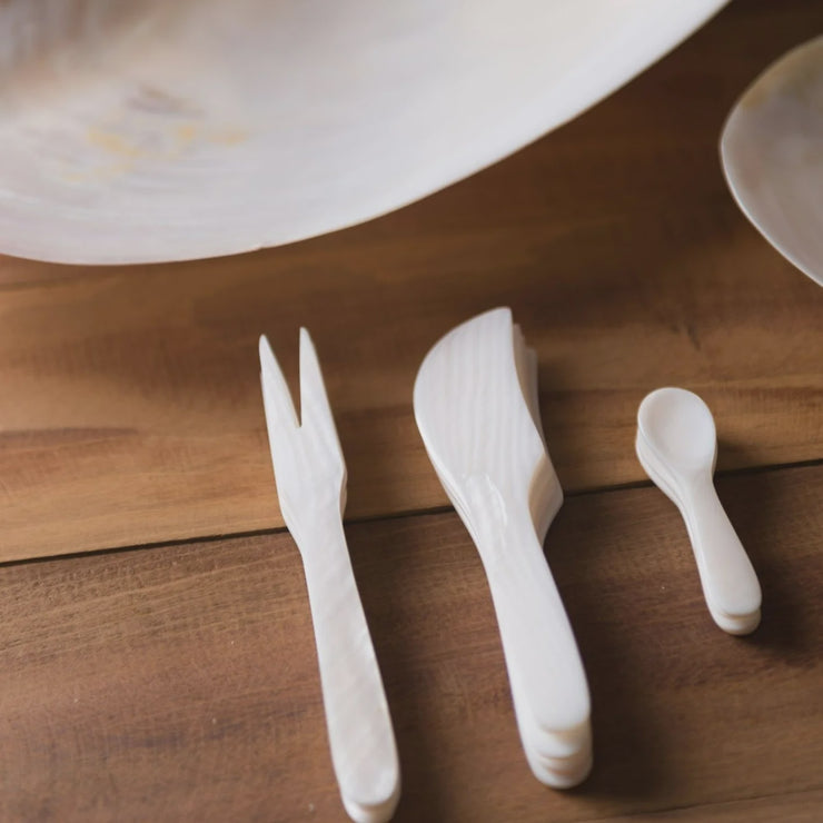 SEASHELL SPOONS, FORKS AND SPREADERS