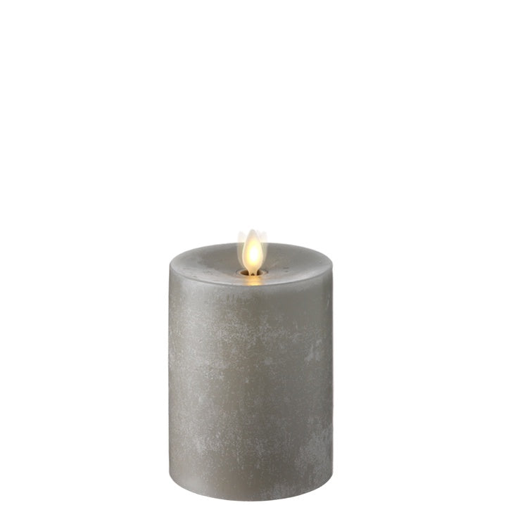 3.5X5 GREY CHALKY CANDLE
