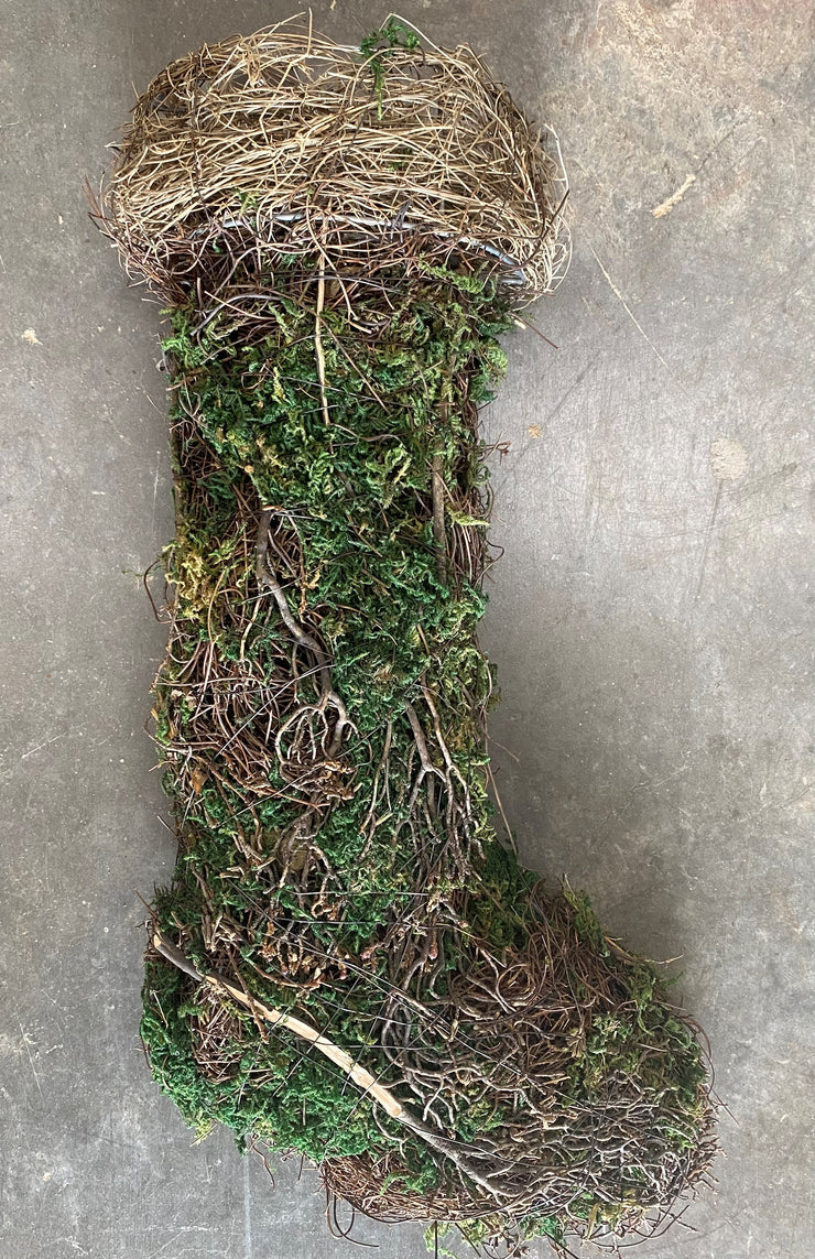 20" TWIG AND MOSS STOCKING