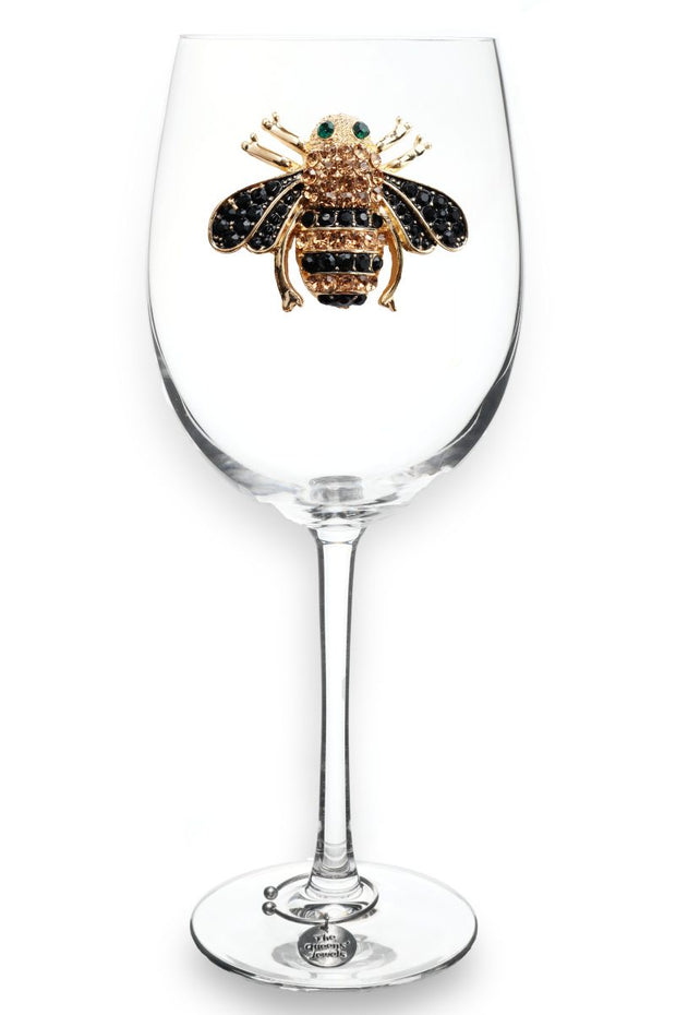 BEE STEMMED WINE GLASS