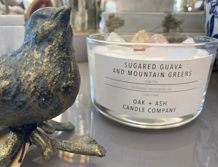 SUGARED GUAVA & MOUNTAIN GREEN SOY CANDLE 22OZ