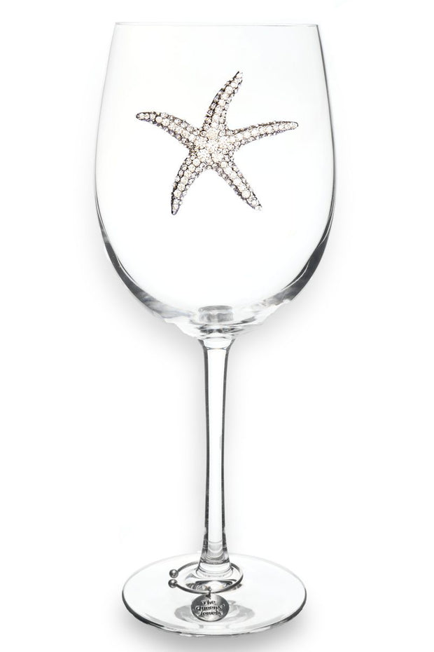 STARFISH STEMMED WINE  GLASS