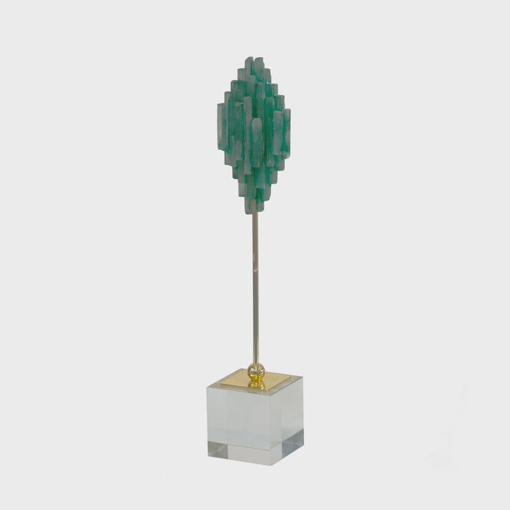 16" FLOATING JEWEL GREEN MARBLE